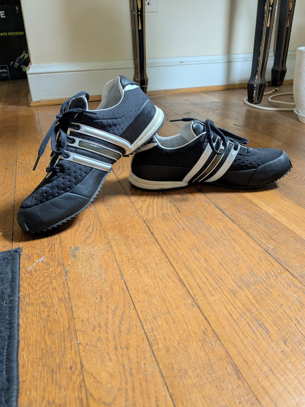 Yohji Yamamoto Y-3 x Adidas Black and White Sneakers